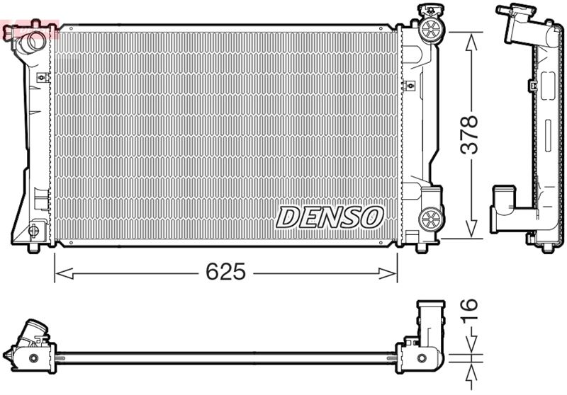 DENSO DRM50118 Radiator. Engine Cooling Toyota Avensis 03-09