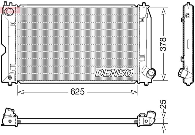 DENSO DRM50127 Radiator. Engine Cooling Toyota Avensis 03-09
