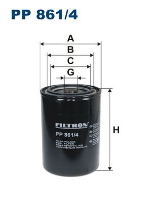 HNG H18WDK03 Yakit Filtresi Vidali Filtre 75 Cf, 85 Cf, 95 Xf