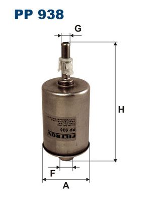 FILTRON PP938 Yakit Filtre Opel Sintra 2.2i-3.0i-Vauxhall Sintra 450905979-Ff0163