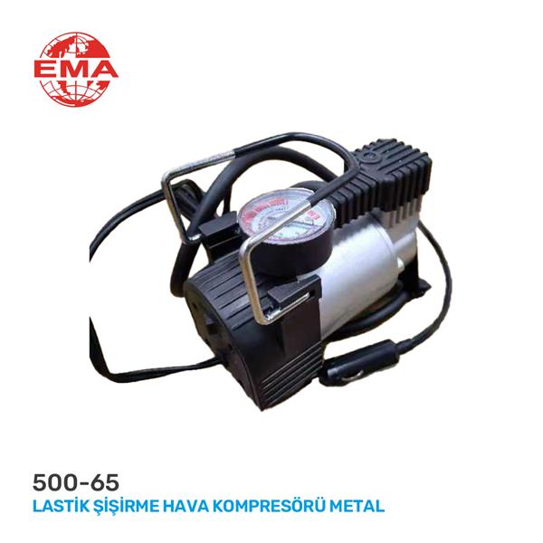EMA 500-65 Lastik Şişirme Hava Kompresörü Metal Işikli