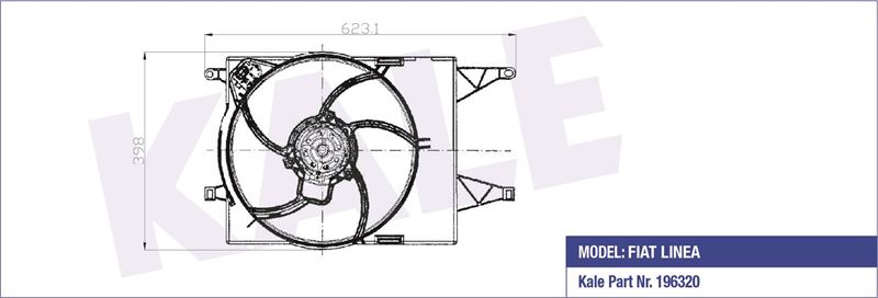 KLR-013501004 Fan Motoru (Fiat  Linea 1.4 Mpi (07+) (Nac)  Davlumbazli