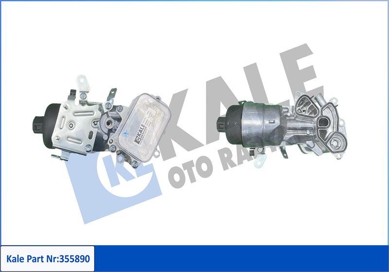 KALE 355890 Yağ Soğutucu Komple Kütüklü Crossland-Grandland-Comboe-P208-P301-P308-P508-P2008-P3008-P5008-Partn Er-Berlingo-Expert-Nemo-Rifter-Bipper-C3-C4-Ds3-Ds4-Ds5-Proace 1.6 Hdi-Bluehdi