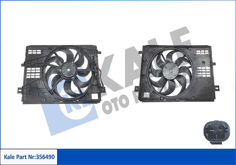 KALE 356490 Fan Motoru Opel Grandland-Combo E-Partenr-Berlingo-Rifter-P308-P3008-P508-P5008-C5 Aircross 1.2-1.5-1.6-2.0 Puretech-Hdi-Thp-Gti