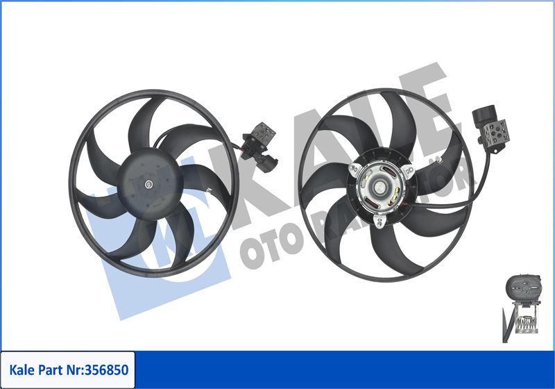 KALE 356850 Fan Grubu Opel Combo-Corsa C Fan Motor