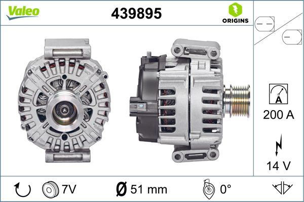 MGA-28098 Alternator Mercedes 200a Mercedes-Benz Cls350 2011 2014