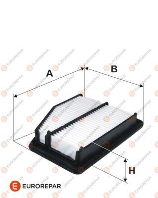 EUROREPAR 1613722680 Hava Filtresi Chevrolet Spark 1.0 Xs 05 > 1.0-1.2-1.0 Lpg-1.2 Lpg 10 >