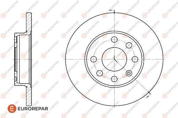 EUROREPAR 1618866980 Ön Fren Aynasi Corsa B-Astra F-Vectra A-Ascona C-Combo B 94-01 236x13x4dl Dolu