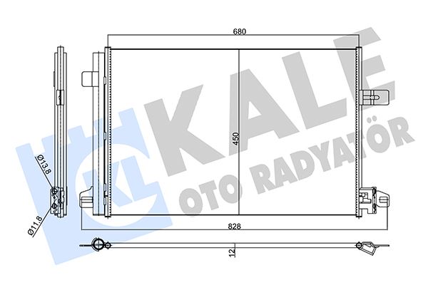 KLR-356115 Klima Radyatoru Vw Transporter 16-