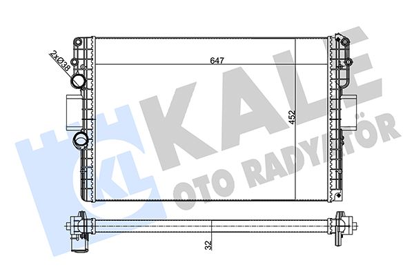 KALE 356245 Radyatör Iveco Daily Iv 06<11 Mt 32mm Al/Mknk 647x451.5x32 504152996