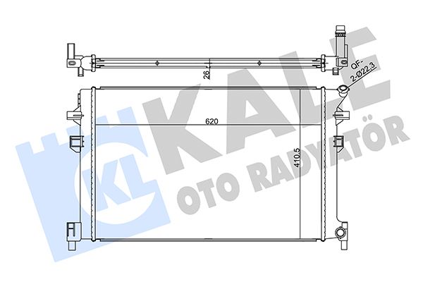 KALE 356345 Su Radyatör Golf7-Passat-Tiguan-Arteon-A3-Leon-Octavia-Kodiaq 1.4-1.5tsi 2.0tdi 2012 > Al/Brz 620x410.5x26 5q0121251gc-5q0121251gg-5q0121251hp-5q0121251hq