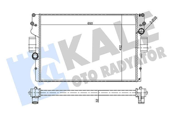 KALE 356410 Su Radyatörü Iveco Daily Iii-Iv 06-11 Mt Mekanik 650x452x32 500039637