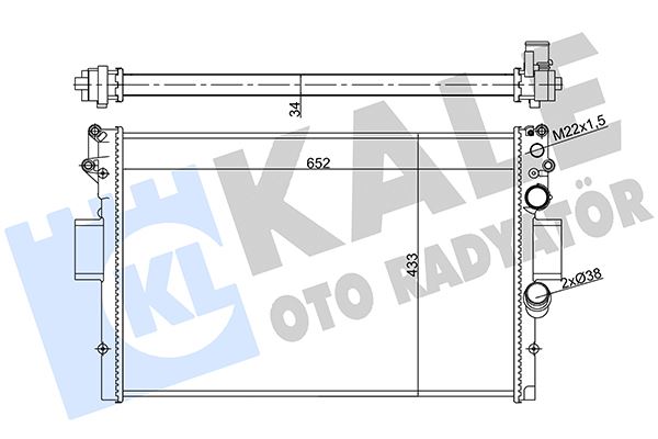 KALE 356420 Su Radyatörü Iveco Daily Iii 2.5td 2.8 99 > Mt Mekanik 652x433x32 500396428-500396429-504008108