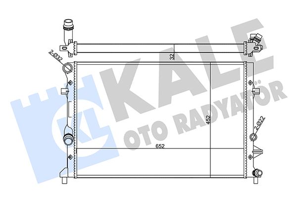 KALE 356945 Su Radyatörü Audi A3-Skoda Ocatavia Ii-Yeti-Vw Caddy Iii-Golf Vi-Beetle-Jetta Iv-Touran 1.2tsi 09 > Mt Mekanik 652x452x32