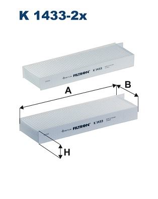 FILTRON K1433-2X Polen Filtresi Corsa F 19> Mokka E 20> P208 19> P2008 19> Ds3 18>