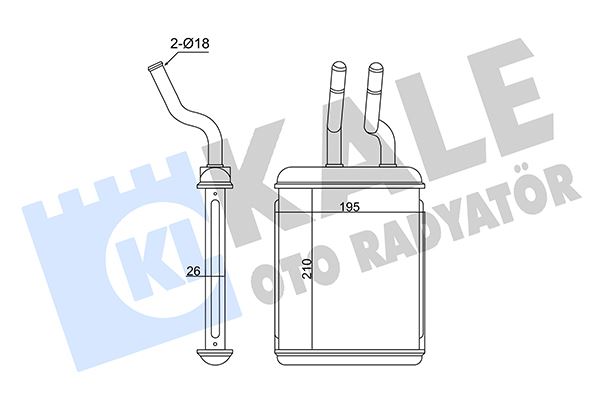KALE 358560 Kalorifer Alfa Romeo 156-Gtv-Spider Heater Core