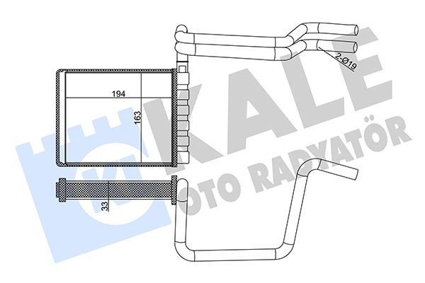 KALE 355125 Kalorifer Radyatoru Focus Iii 11>18 Tourneo Connect 1.5-1.6 Tdci 14>