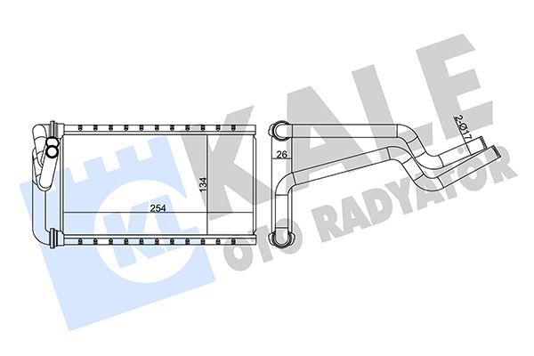 MGA-81277 Kalorifer Radyatoru Brazing Honda Civic 06-12 / Crv 2.4 07-