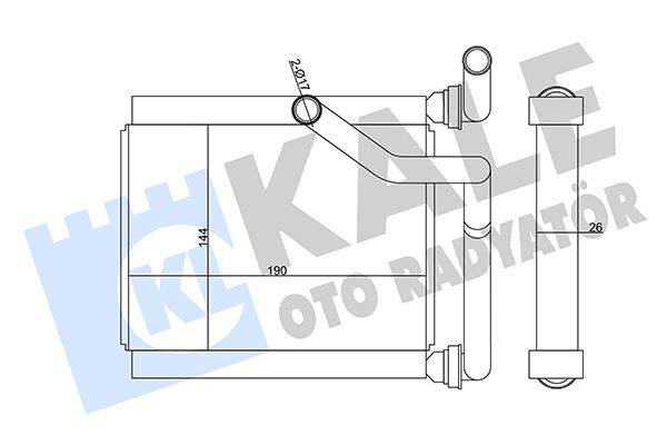 KALE 358605 Kalorifer Radyatörü Honda Jazz 1.4l L13a1 Gd1 02-07 - Aleminyum