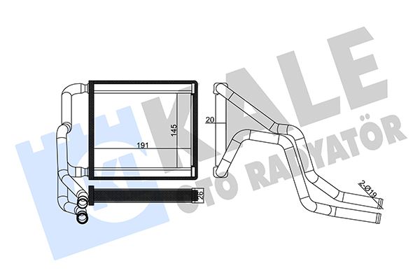 VEKA 41-2124B Kalorifer Radyatörü Brazing Hyundai I20  1.4 1.4 Crdi  15>