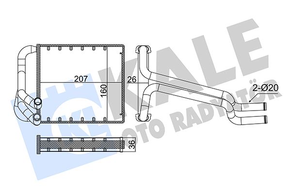 KLR-355085 Kalorifer Radyatoru Hyundai Elantra 2011-/