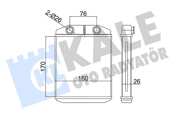 41-3523B Kalorifer Radyatoru Brazing (4.5mm Fin) Renault Clio Iv 1.5 Dci 2012-