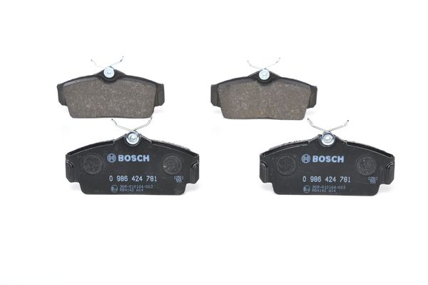 BOSCH 0986424781 Ön Fren Balata Nissan Almera 1.5l Qg15de N16 02-> / Primera 1.6l 2.0l Ga16de Sr20de P11 96-01 Alt K Ismı Düz