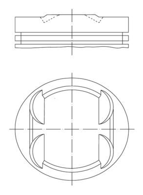 MAHLE 0013401 Motor Piston Segman 0.50 Mercedes M 112 E 26 912. 913. 914. 915. 916. 917 89.90