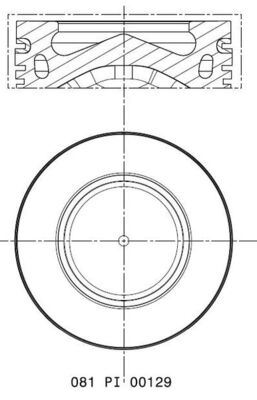 FM 87-70278 050 Piston+Segman 78.50 Mm F20-F21 Mini