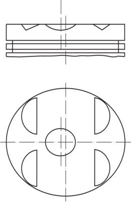 MAHLE 0010401 Piston M.Benz Om 604-606 E 220-C 220 89 0.5 Mm