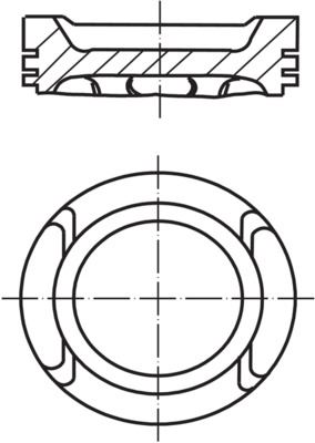 87719590501 Piston+Segman 85mm 0,50 020mmkisa Masteriii 2.3 Cdi M9t676 Euro4