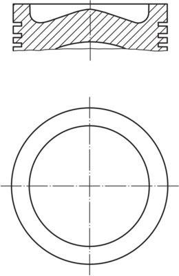 ISS-8772771STD100G Piston+Sekman 73.7mm Std (20 Mm Kisa) (Ford  Fiesta 1.4tdci 70ps Euro5 09- Peu  207 208 2008)