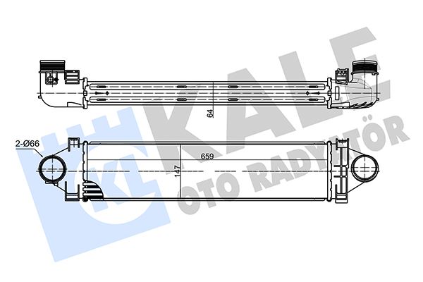 KALE 357355 Turbosarj Radyatoru Land Rover Freelander Ii 224dt L359 06>14