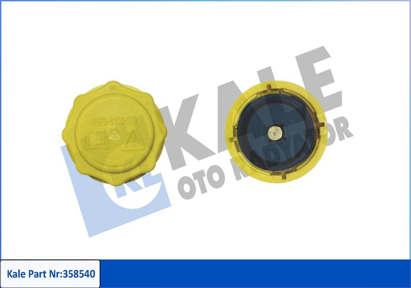 KALE 358540 Radyatör Yedek Su Depo Kapaği Ford Conenct-Escort-Focus-Fiesta 98> Sari