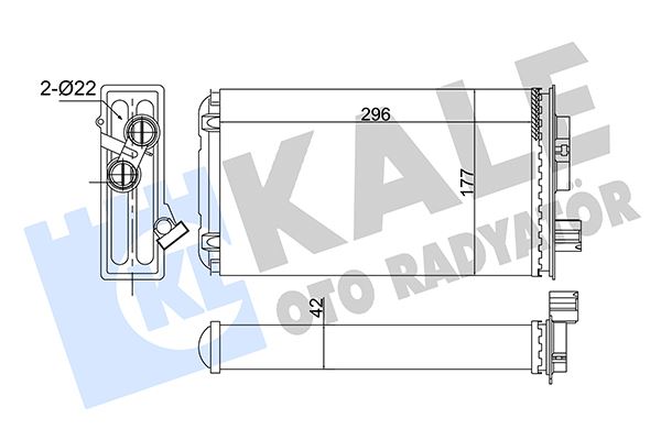 IVECO 42561533 Radyatör Kalorifer Denso