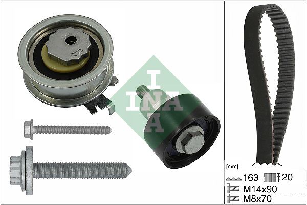 INA 530059211 Triger Seti Golf7 / Passat / Polo / A3 / Leon 13=> Chyb-Cjza-Cjzb-Cyva-Cyvb-Dada-Crja 1.0-1.2 Tsi-1.4 Tsi-1.5 Tsi