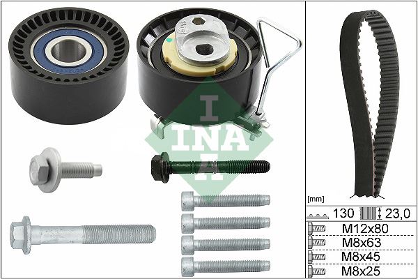 INA 530074610 Eksantrik Gergi Kiti Volvo S60 1.5t3 2.0 T3 T4 T5 T6 T8 15-18 S80 S90-V40-V60 V70 V90 Xc40 Xc60 Xc90 130diş X 23 31460035