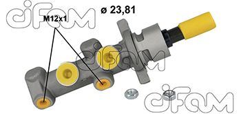 CIFAM 202426 Fren Ana Merkezi P307 1.6hdi-1.6 16v-2.0 16v 00> C4 1.6hdi-1.6 16v-2.0 16v 04> 23.81mm