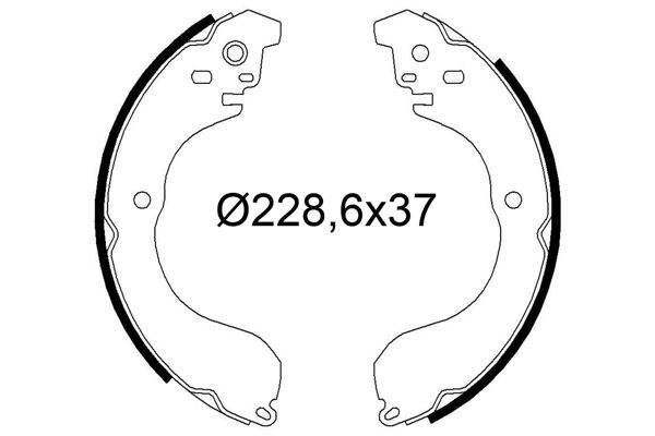 VALEO 564296 Pabuçlu Fren Balatasi Hyundai H-1 Nissan Juke