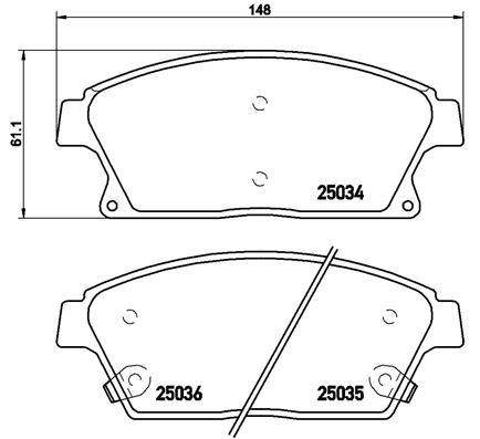 VALEO 671070 Ön Fren Balatasi Astra J 10> Mokka 13> Zafira C 11> Cruze 09> Trax 11> 16 İnç 300mm