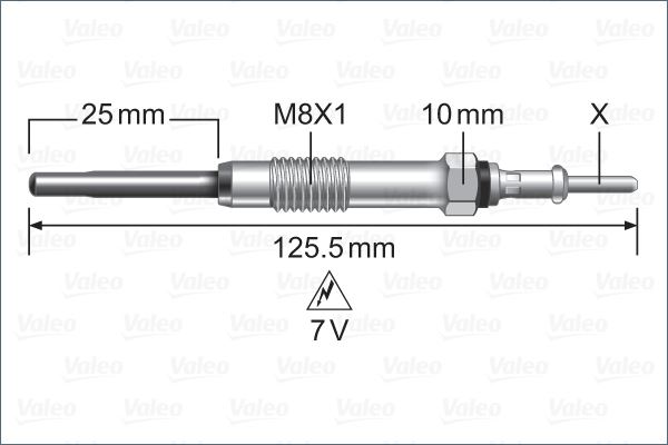 VALEO 345256 Kizdirma Bujisi Land Rover 306dt Discovery L319 L462 Range Rover L405 L320 L494 L560 . Jaguar Xf X25 0 Xj X351