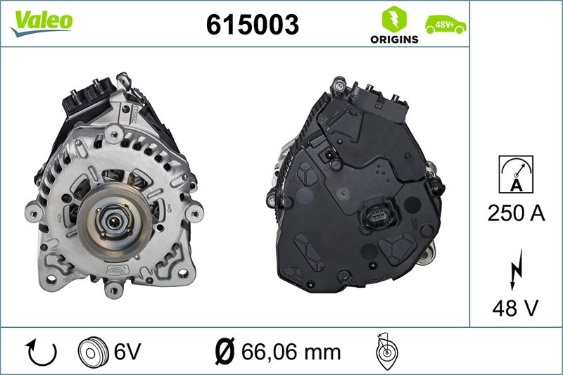 VALEO 615003 Ibsg Alternatör Vw Group