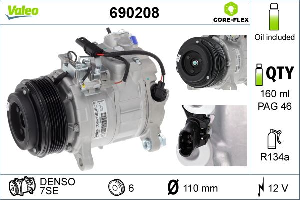 BOS-1986AD1062 Klima Kompresoru Bmw N20-N47-N57  -  F10-F15-F16-F30
