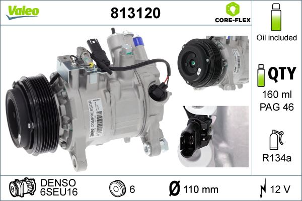 VAL-813120 Klima Kompresoru Bmw E90-91-92-93-F20-21-F30-31-34-F07-10-11-X1 E84