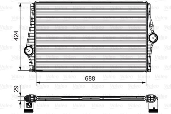42-4504 Turbo Radyatoru (Intercooler) Volvo Xc90 I 2.5 T - D5 - T6 2002-2014