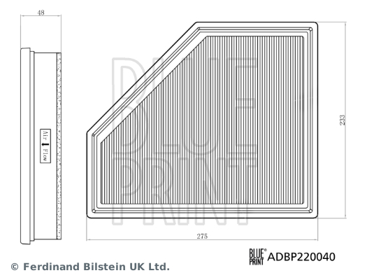 BLUEPRINT ADBP220040 Hava Filtresi Bmw B47 G42 G20 G21 G28 G22 G23 G26