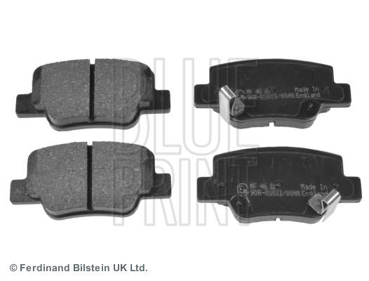 BLUEPRINT ADT342184 Arka Fren Balata Toyota Verso 1.6l 1zrfae Zgr20 09-> 2.0l 1adftv Aur20 09-18