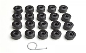 GKL 294079 Bijon Kapak Seti Siyah 16 Normal 4 Şifreli Seat Ve Audi