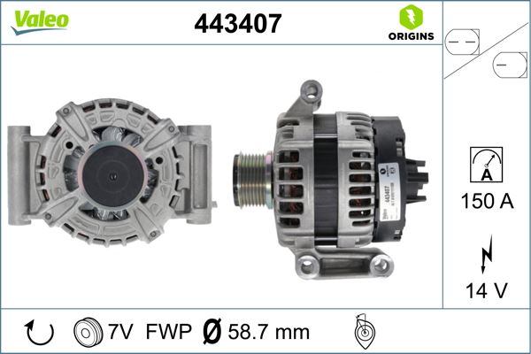 ERA 210949A Alternatör Ford Transit-Ranger 11> 2.2 Tdci 150 Amp