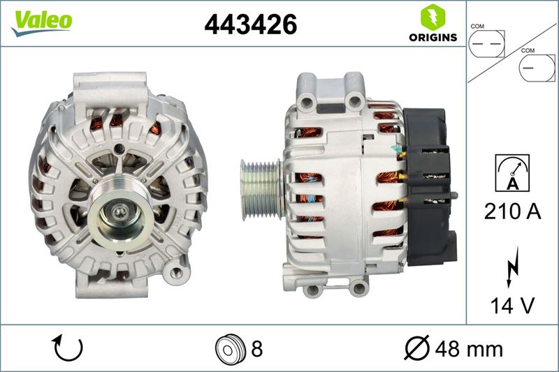 VALEO 443426 Alternatör Bmw Group Tg23c043 Amq
